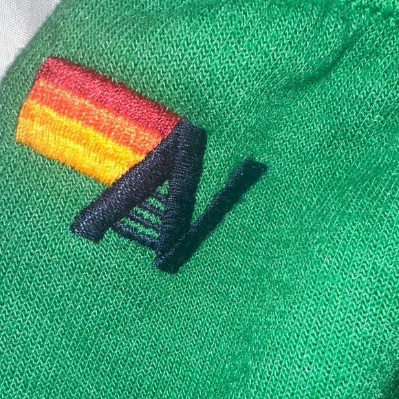 Aviator Nation Green Joggers with Blue Accents - Picture 3 of 6